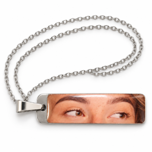 Colar Olhar Personalizado com Foto Colorida em Resina
